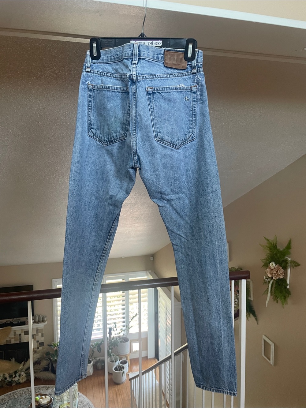 rag & bone High Rise Light Blue Jeans - Picture 5 of 5